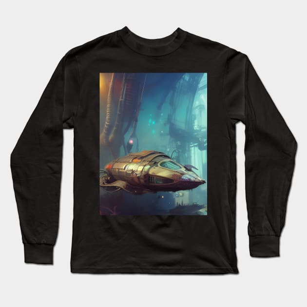 UFO : Unidentified Submersible Objects Long Sleeve T-Shirt by LyndiiLoubie